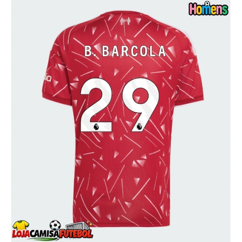 Camisa de Futebol Liverpool Bradley Barcola #29 Equipamento Principal 2026-27 Manga Curta